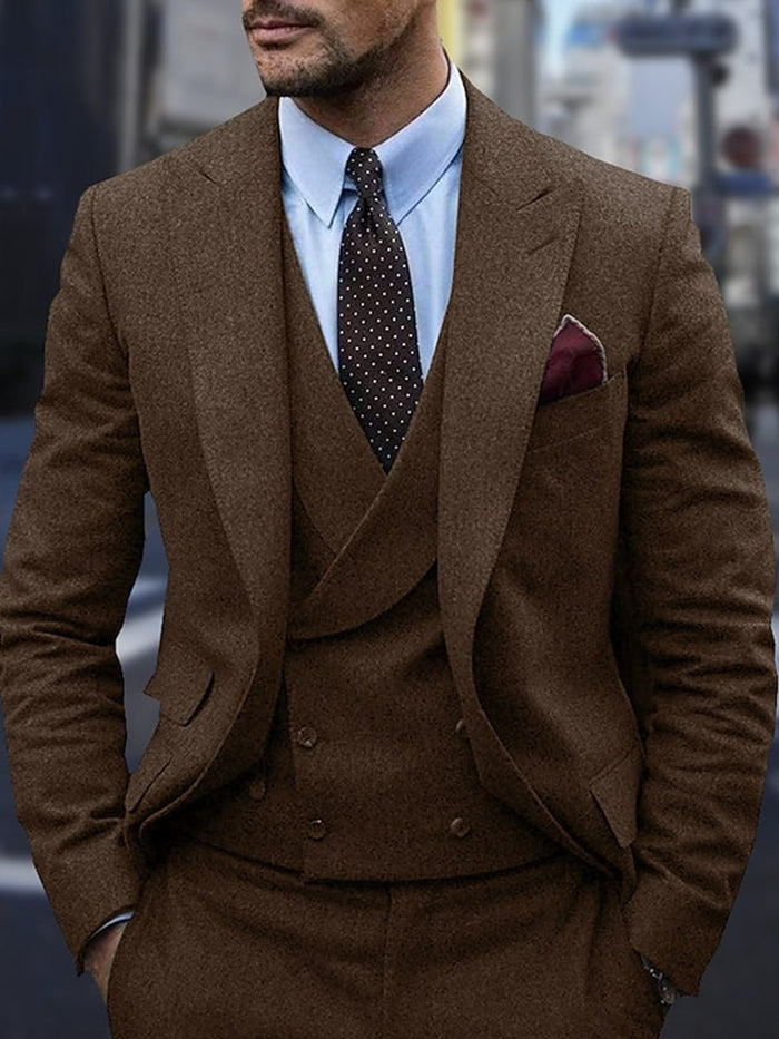 Suit Men Formal Two-Button Fit Timeless Look