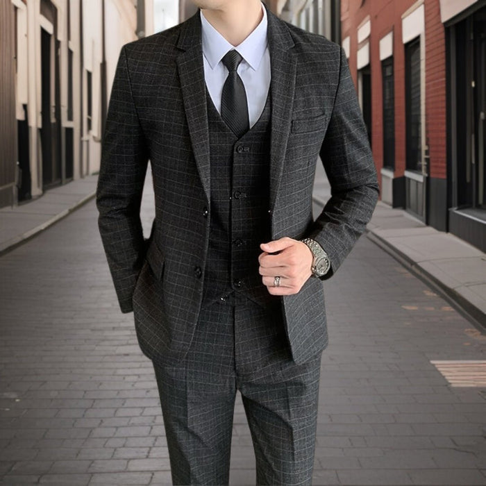 Suit Men Slim Fit Wedding Set Elegant Look