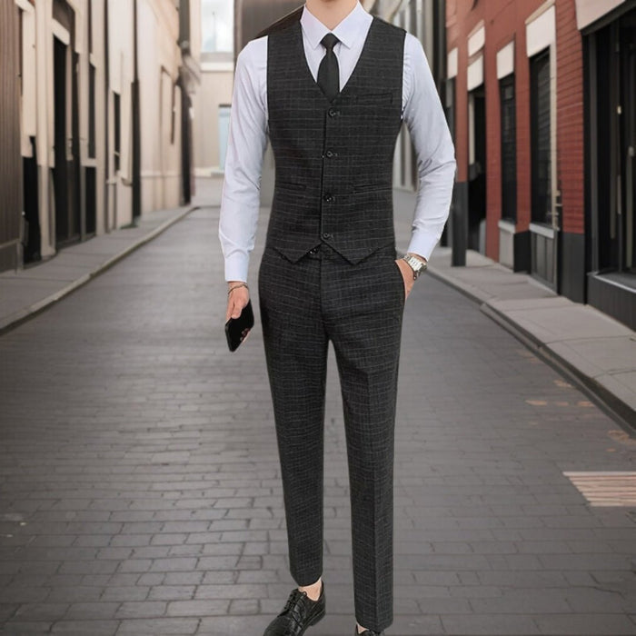 Suit Men Slim Fit Wedding Set Elegant Look