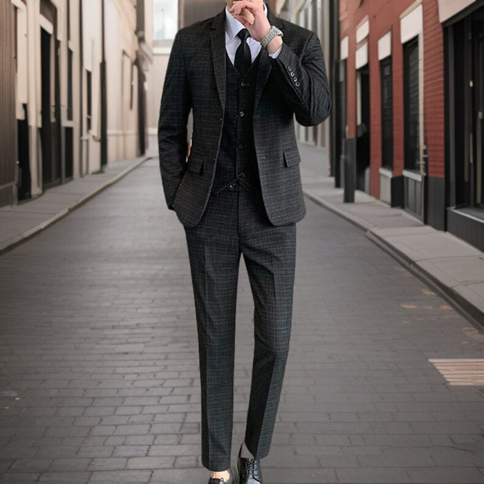 Suit Men Slim Fit Wedding Set Elegant Look