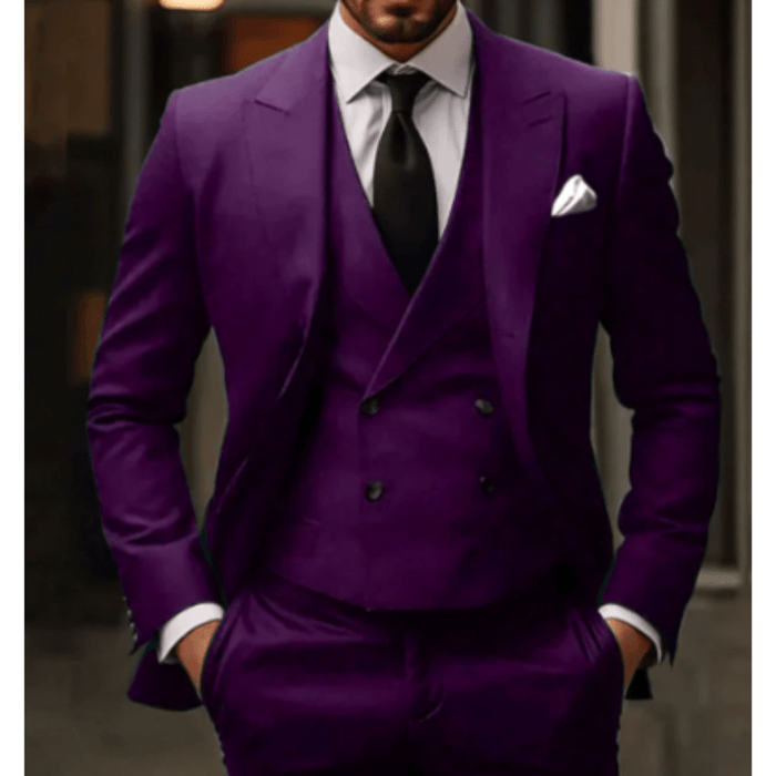 Suit Men Three Piece Comfort Fit Refined Style