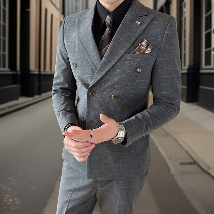 Suit Set Men Classic 3 Piece Fit Timeless Style