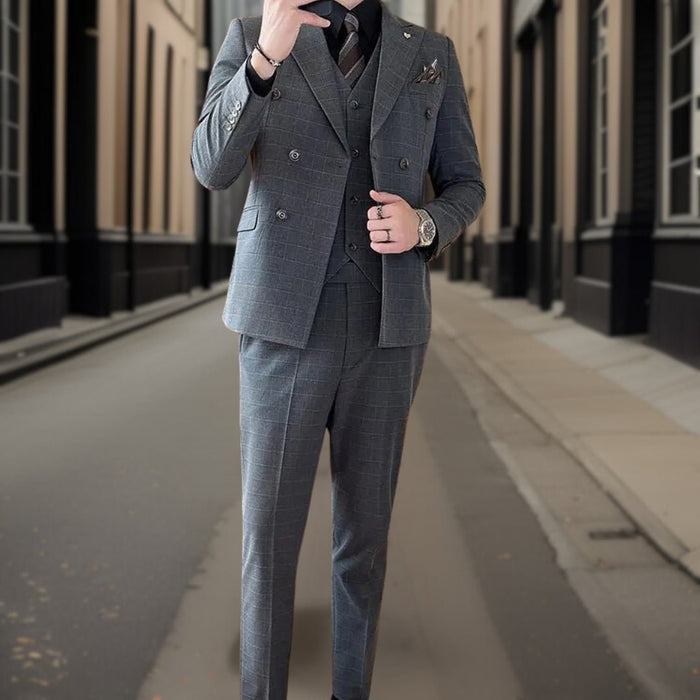 Suit Set Men Classic 3 Piece Fit Timeless Style
