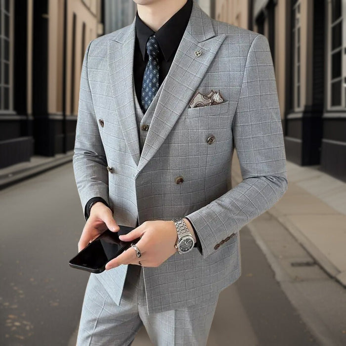 Suit Set Men Classic 3 Piece Fit Timeless Style