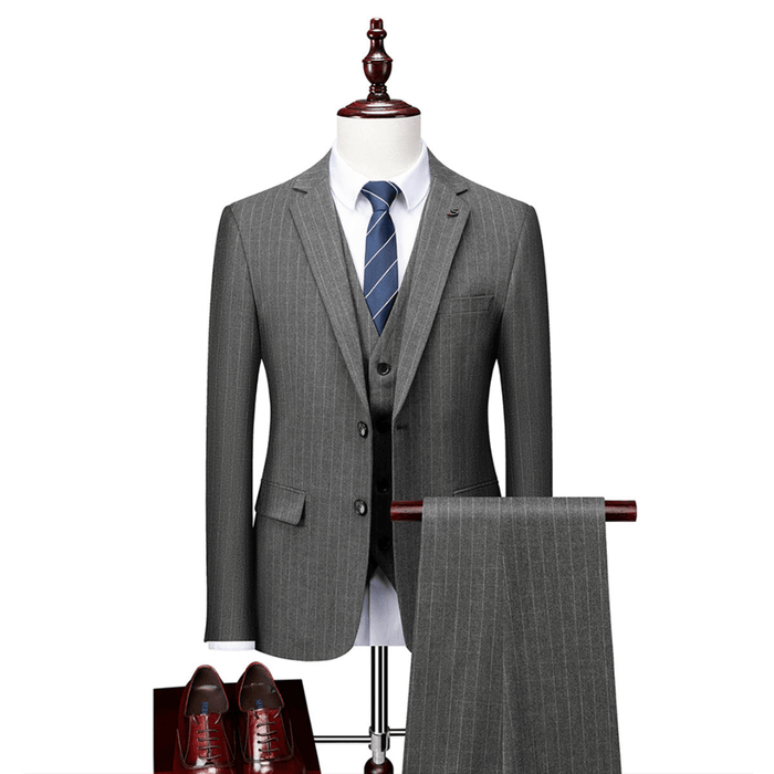 Suit Set Men Slim Fit Wedding Guest Formal Style