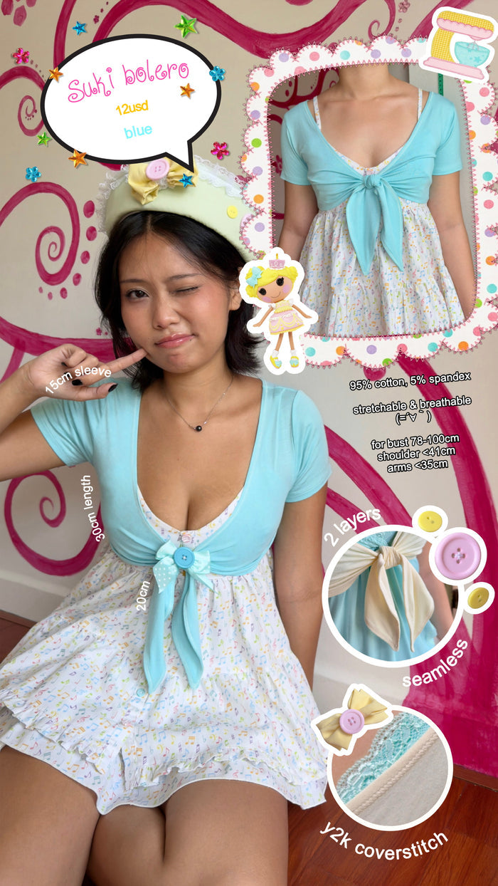 Suki bolero (aquamarine)