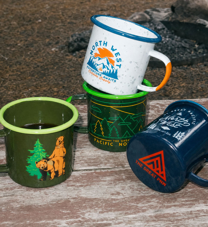 Evergreen Enamel Mug - The Great PNW
