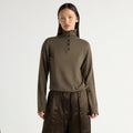 Sybil Wool Button-Turtleneck Sweater