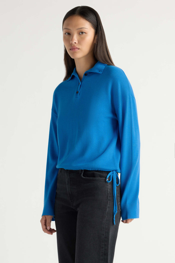 May-Li | Sybil Wool Button-Turtleneck Sweater in Size Small