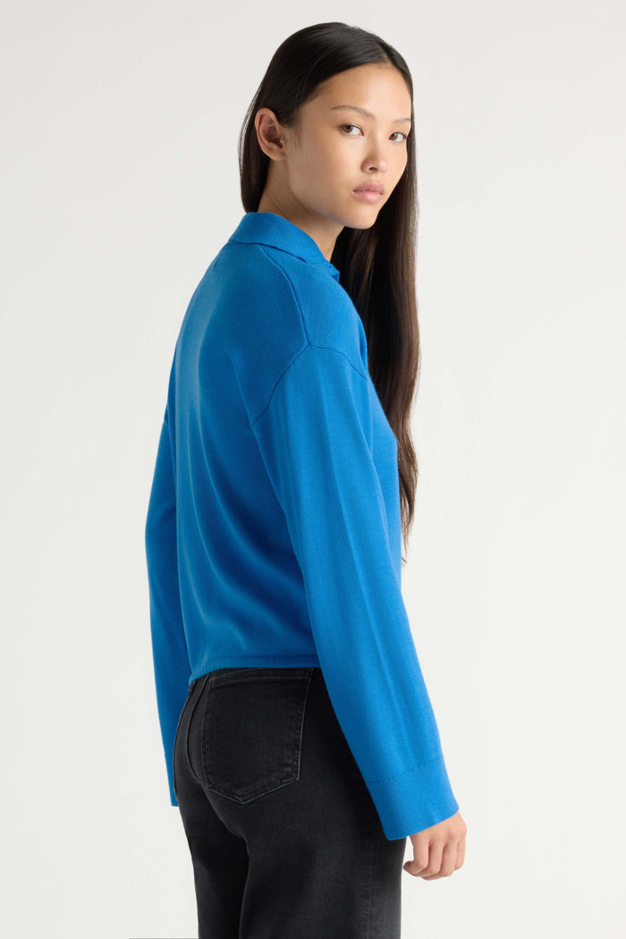 May-Li | Sybil Wool Button-Turtleneck Sweater in Size Small