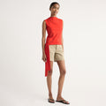Isilda | Sylvia Tie-Hem Slit-Neck Tank in Size Extra Small