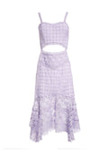 TAMIKA CUTOUT HANDKERCHIEF DRS - LILAC