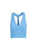 TAMSIN T BK FITTED CROP TOP - CORNFLOWER