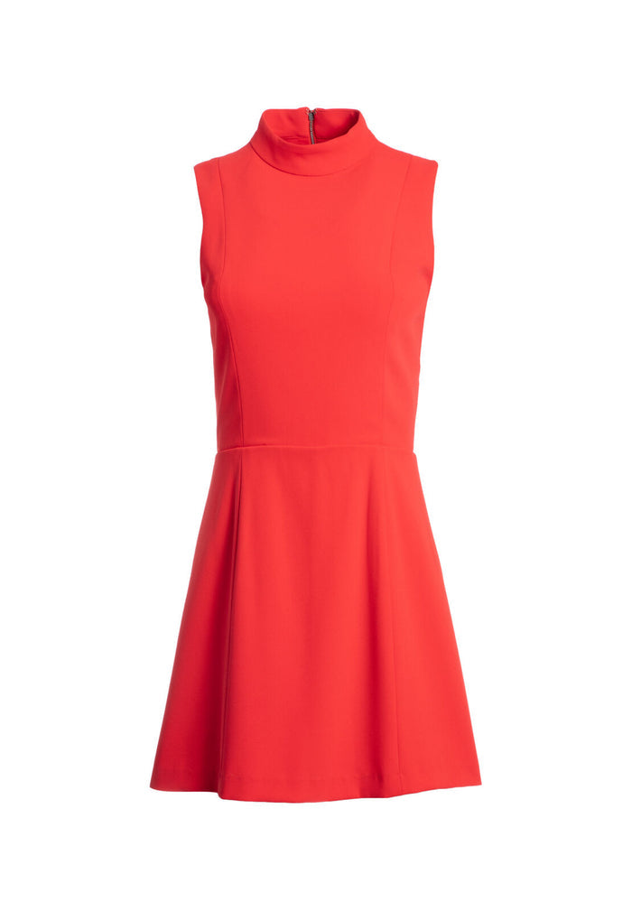 TANIA HIGH NECK ROMPER - CHERRY