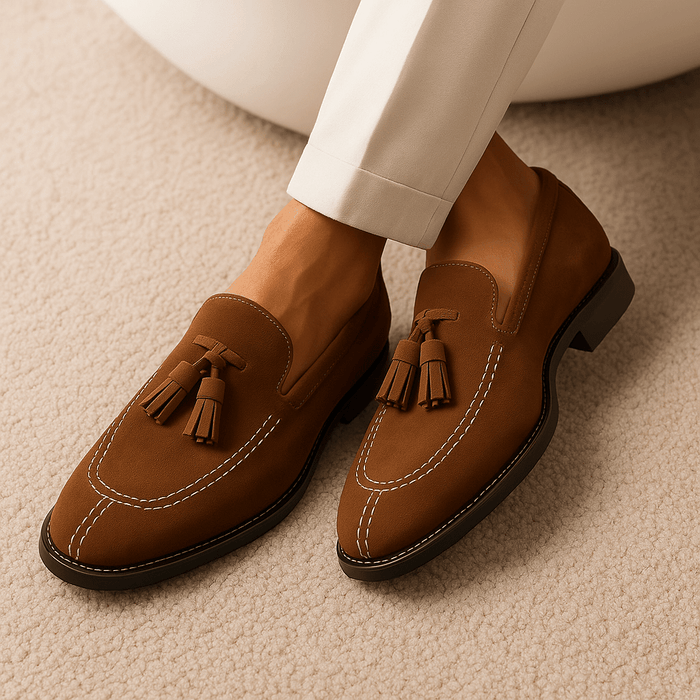 Tassel Loafers Men Leather Classic Style Everyday Comfort