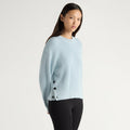 Tatum Side-Button Split Sweater