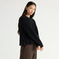 Tatum Side-Button Split Sweater
