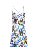 TAYLA STRCTRD LNTRN MINI DRESS - OFF WHITE/MULTI