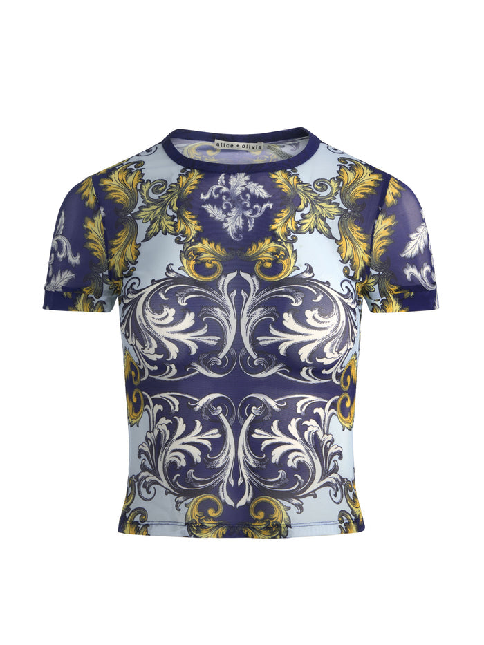 TESS TEE - ANTIQUE SCROLL