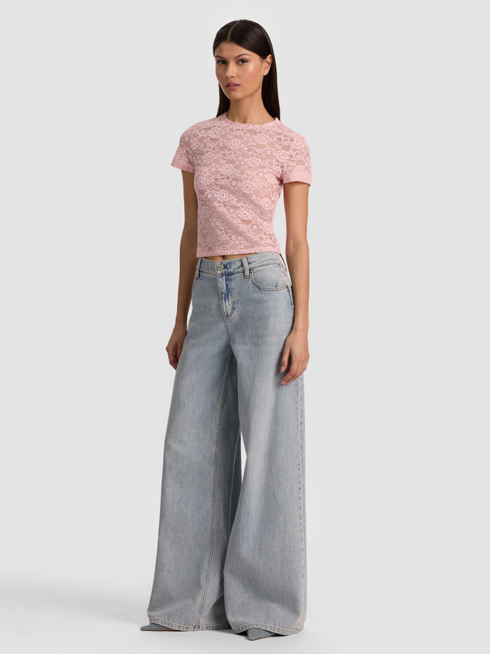 TESS TEE - ENGLISH ROSE