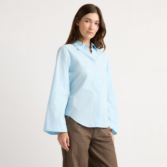 Theo Relaxed Bell-Sleeve Shirt