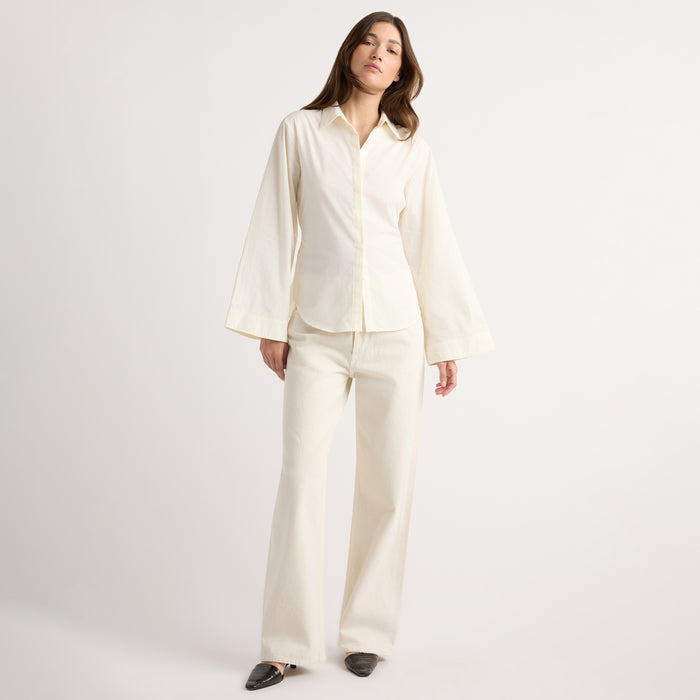 Theo Relaxed Bell-Sleeve Shirt