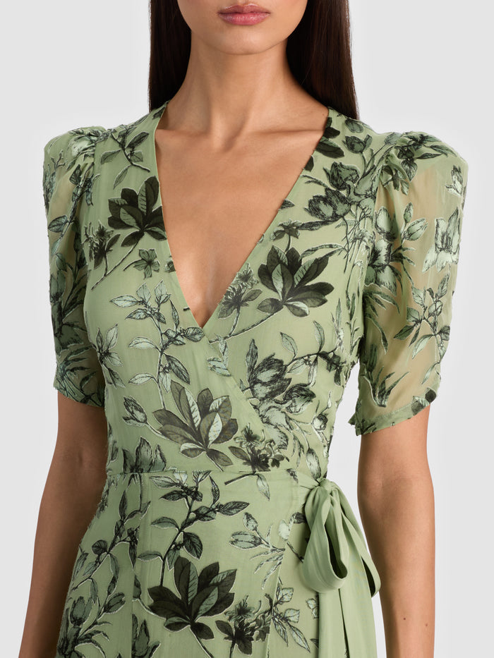 TIANA MAXI DRESS - MYSTIC GARDEN SAGE