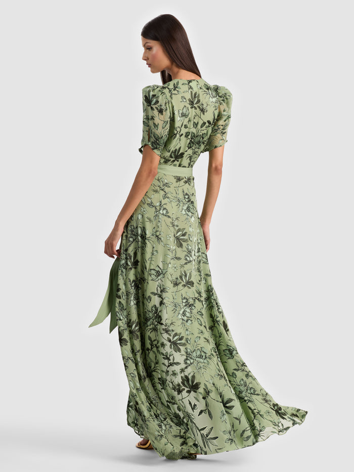 TIANA MAXI DRESS - MYSTIC GARDEN SAGE