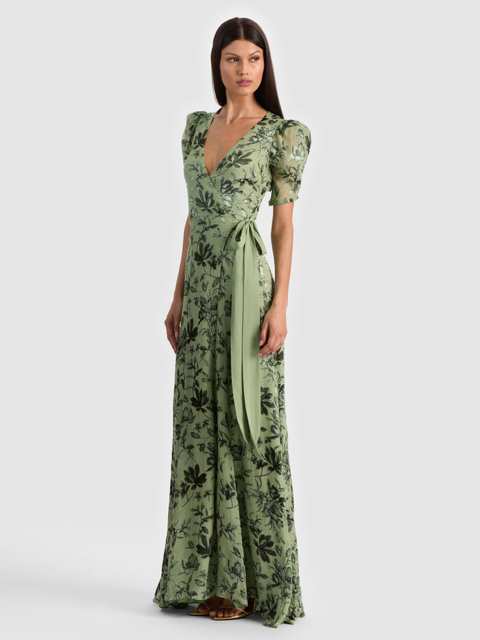 TIANA MAXI DRESS - MYSTIC GARDEN SAGE