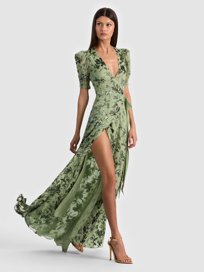 TIANA MAXI DRESS - MYSTIC GARDEN SAGE