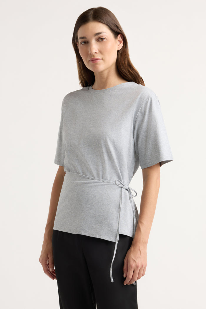 Renée | Tinsley Side-Tie Wrap Tee in Size Small