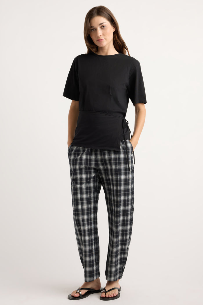 Renée | Tinsley Side-Tie Wrap Tee in Size Small