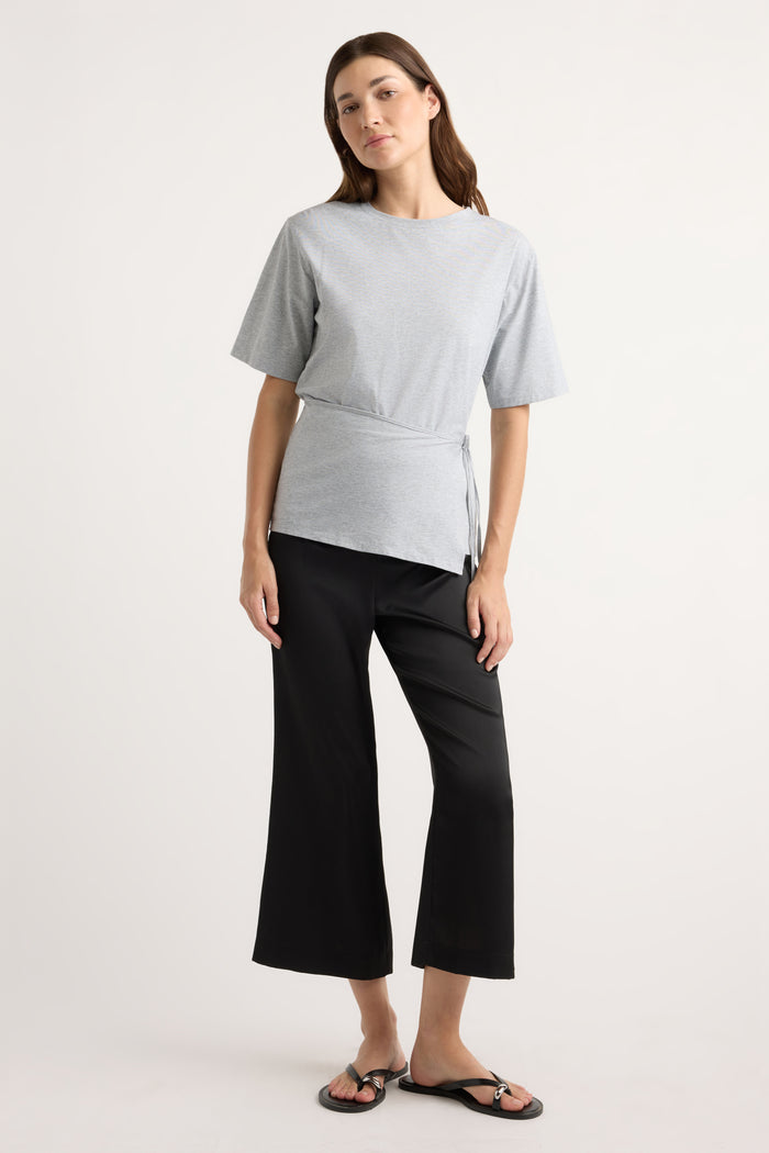 Renée | Tinsley Side-Tie Wrap Tee in Size Small