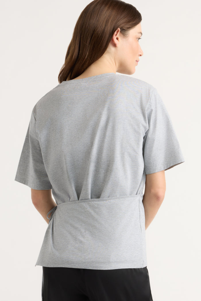 Renée | Tinsley Side-Tie Wrap Tee in Size Small
