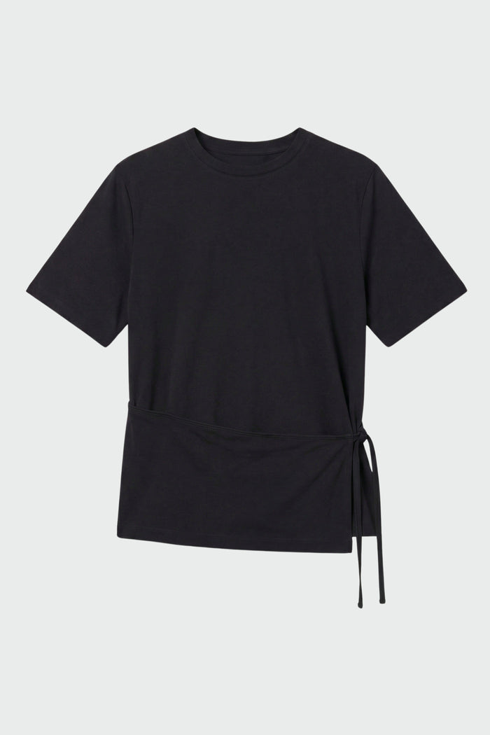 Renée | Tinsley Side-Tie Wrap Tee in Size Small