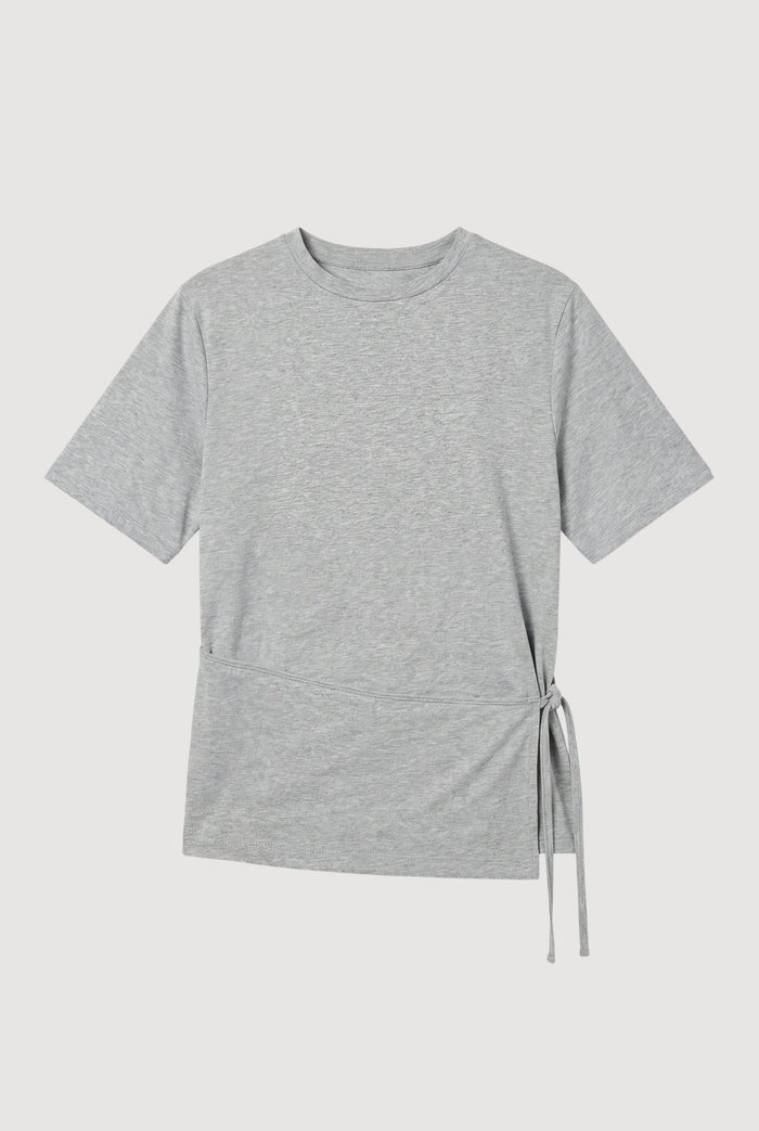 Renée | Tinsley Side-Tie Wrap Tee in Size Small