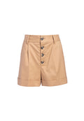 TOMASA BTN FT CUFF SHORT - TAN