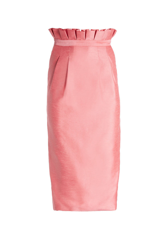 TONI PAPERBAG MIDI SKIRT - BUBBLEGUM