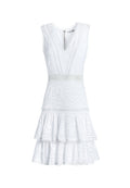 TONIE EMBR EYELET DRESS - WHITE