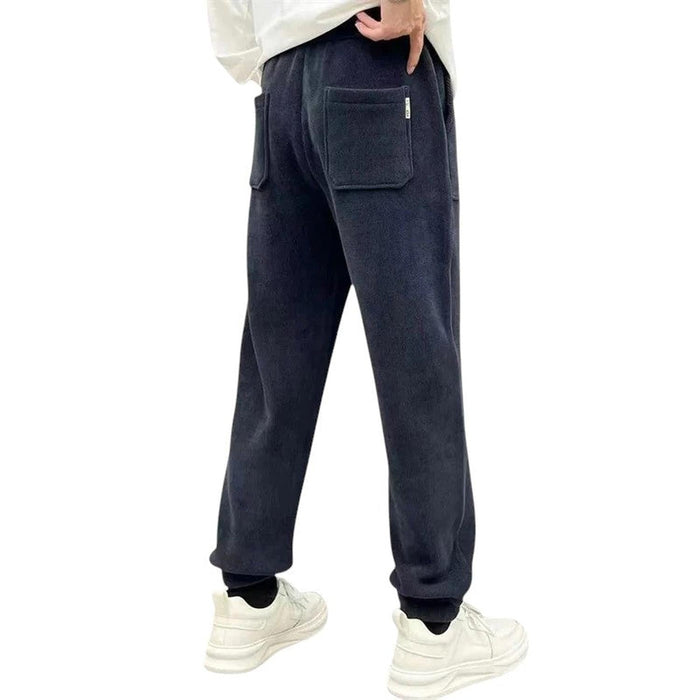 Trousers Men Corduroy Casual Relaxed Fit Outdoor Comfort