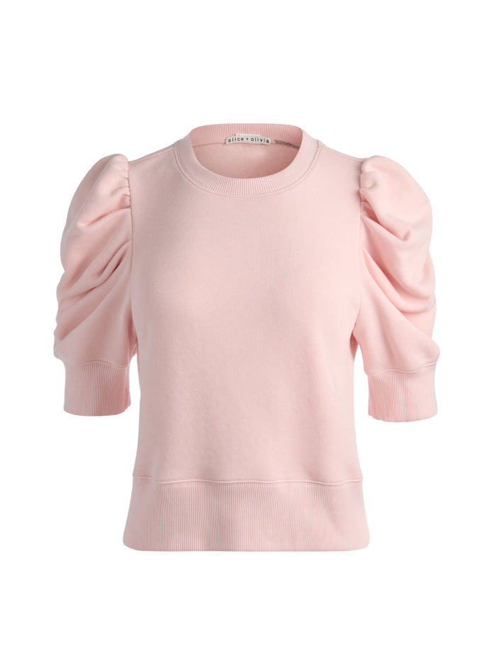 TYLER PUFF SLEEVE TOP - ENGLISH ROSE