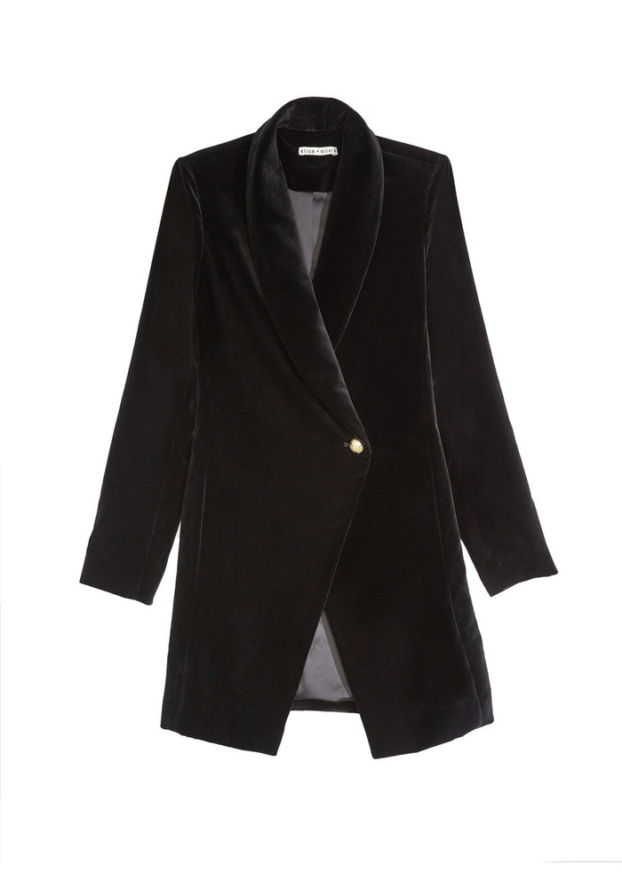 VANCE CROSSOVER COAT - BLACK