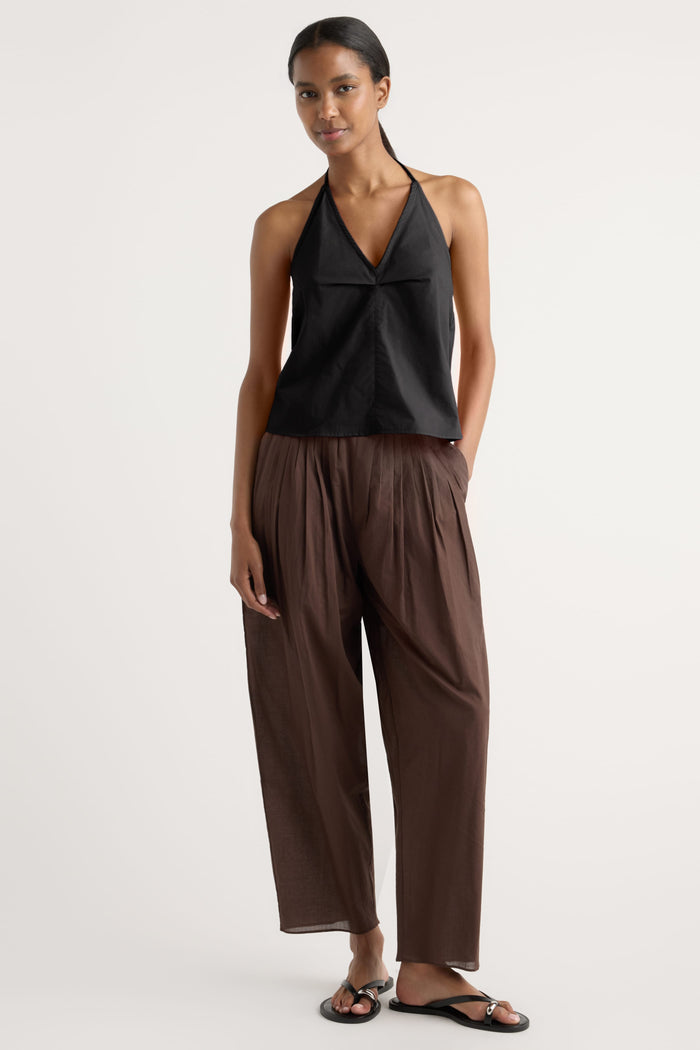 Isilda | Vesna Organic Cotton V-Neck Halter Top in Size Extra Small
