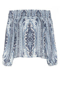 VIOLA SMOCKED OFF THE SHLDR TP - PALACE PAISLEY-SMALL