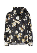 VIOLETA LS BLOUSE W NECK BOW - HOLIDAY BLOSSOM-BLK LG