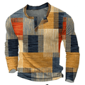 Waffle Knit Sweater Men Fashionable Warm Pullover
