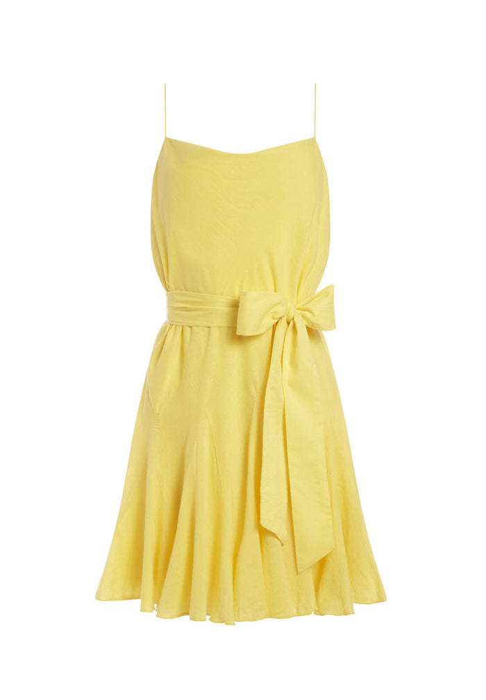 WEBBER CWLNECK GDET DRE W BELT - CITRUS