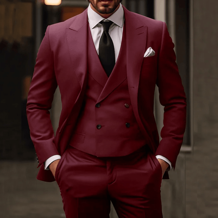 Wedding Suit Men Classic Three Piece Formal Design
