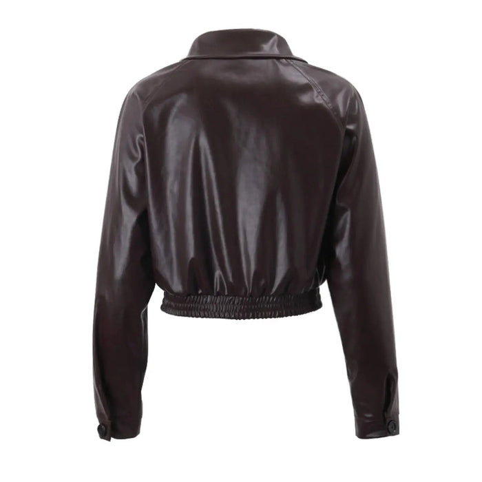 Women's Jacket — Oversized Fit Zipper Closure Casual Style