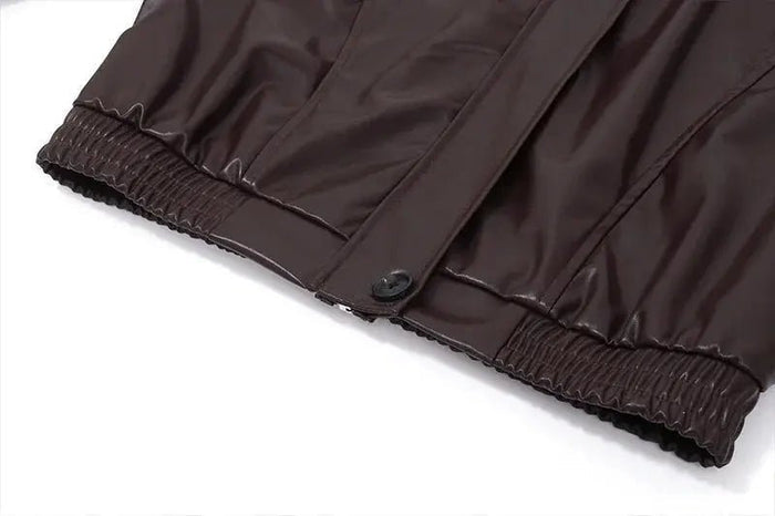 Women's Jacket — Oversized Fit Zipper Closure Casual Style